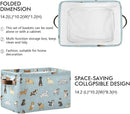 Multi-purpose Storage Basket Bin Cute Dog Puppy Organizer Collapsible Shelf Basket Cube with Handle for Nursery Bedroom Bathroom by TinyTreasures Baby Boutique