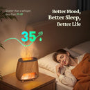Essential Oil Diffuser for Home: 200ml Aromatherapy Diffuser with Himalayan Pink Salt Rock, Cool Mist Humidifier with Auto Off Function and 9 Colors LED Night Light for Bedroom by TinyTreasures Baby Boutique