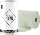 Fantasticlean Microfiber Cleaning Cloth Roll -75 Pack, Tear Away Microfiber Towels, 12" x 12", Reusable, Washable, Scratch Free, Ultra Absorbent Dish Rags for Car, Home, Garage or Shop (Moss Green) by CozyNest Decor