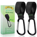 Stroller Hooks for Bags, 2 Pack Non-Slip Stroller Clips and Hooks, Adjustable Stroller Carabiner Clip, Baby Stroller Accessories, Hooks for Bike, Scooter, Wheelchair, Walker by Aguwontior by TinyTreasures Baby Boutique