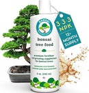 Bonsai Tree Food | Premium, Gentle Liquid Fertilizer for Healthy Growth, Strong Stems and Beautiful Blooms | 3-3-3 Balanced NPK Concentrate | Made in USA | 8 oz (240 ml) by GreenHaven Gardens