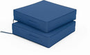 Patio Chair Cushions 19 X 19 X 4 Inch Waterproof Outdoor Seat Cushions for Patio Furniture, Outdoor Sofa Couch Pads with Ties & Handle, Set of 2, Blue by GreenHaven Gardens