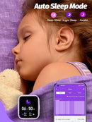 Kids Smart Watch Girls Boys, Smart Girls Watch for Kids Smart Watch Gifts for 4-16 Years Old with Sleep Mode Multiple Sports Modes Pedometer Birthday Gift for Boys Girls (Purple) by TinyTreasures Baby Boutique