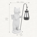Solar Powered Garden Resin Statue Lights, 10 Inch Waterproof Outdoor Animal Cute Cat Figurine Lights, Suitable for Patios, Balconies, Lawns, Courtyards, Etc (Basket) by GreenHaven Gardens