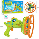Bubble Gun Bubble Machine Dinosaur Bubble Blower Toy for Kids and Toddlers Bubble in Bubble Gun Party Favors Birthday Christmas Easter Gift for 3 4 5 6 7 8 9 Years Old Boys and Girls (Green) by TinyTreasures Baby Boutique