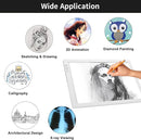 KOBAIBAN Wireless A4 LED Light Pad with Innovative Stand, Top Clip, Stepless/ 6-Level Dimmable Brightness Rechargeable tracing Light Box/Board for Cricut Weeding Vinyl, Diamond Painting, HTV (White) by TinyTreasures Baby Boutique