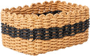 Small baskets for Organizing,Cute woven Storage basket with recycled paper rope for Shelves Bathroom,Little decorative basket,Set of 3 (Desert&Black) by GreenHaven Gardens