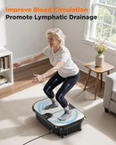 FEIERDUN Vibration Plate Exercise Machine, 400 LBS Capacity Vibration Plate for Lymphatic Drainage, Max Space for Whole-Body Workout & Relaxation at Home by CozyNest Decor