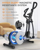 pooboo Elliptical Machine, Elliptical Exercise Machine with 16-Level Resistance&Hyper-Quiet Magnetic Driving System, Elliptical Machine for Home with LCD Monitor&15.5IN Stride, 350LBS Weight Capacity by CozyNest Decor