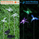 OxyLED Solar Garden Stake Lights 6 Pack Outdoor LED Figurine Lighting Color Changing Waterproof Solar Hummingbird Lights Butterfly Dragonfly for Patio Yard Pathway by GreenHaven Gardens