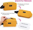 Small Cooler Bag Freezable Lunch Bag for Work School Travel,Small Lunch Bag,Insulated Snack Bag for Adults/Kids,Mini Cooler,Freezable Lunch Box Fit for Yogurt (Yellow-s) by TinyTreasures Baby Boutique