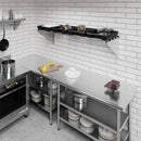 AmGood 18 in. x 60 in. NSF Stainless Steel Tubular Wall Shelf | Heavy-Duty Metal Shelving for Appliances & Equipment | Ideal for Kitchen, Restaurant, Garage, Laundry, Utility Room by GreenHaven Gardens