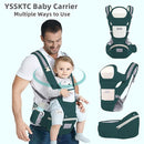 Baby Carrier Ergonomic Infant Carrier with Hip Seat Kangaroo Bag Soft Baby Carrier Newborn to Toddler 7-45lbs Front and Back Baby Holder Carrier for Men/Women Dad Mom by TinyTreasures Baby Boutique