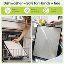 Dishwasher Safe 316 Stainless Steel Cutting Board for kitchen, Double-Sided Pure 316/Wheat Straw PP, Scratch-Resistant Chopping Board with Juice Groove&Grinding Area, Easy to Clean Large Size 16"*11" by CozyNest Decor