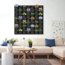 49 Pockets Hanging Planter Bags, Hanging Vertical Wall Mounted Plant Planting Grow Bags, Herb Garden Planter Outdoor Indoor Growing Bag, Gardening Vertical Greening Flower Container(1m×1m, Black) by CozyNest Decor
