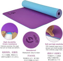 Yoga Mat Non Slip, Eco Friendly Fitness Exercise Mat with Carrying Strap,Pro Yoga Mats for Women,Workout Mats for Home, Pilates and Floor Exercises by TinyTreasures Baby Boutique