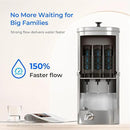 Waterdrop Gravity-fed Water Filter System, with Upgrade 3 Black Carbon Filters and Metal Spigot, 9000 Gallon Longer Lifespan and 150% Faster Flow, King Tank Series, 2.25G by CozyNest Decor