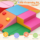 Lischwert Foam Climbing Blocks for Toddlers 1-3, 7pcs Soft Play Set with Crawling Exploration Toys, Indoor Outdoor Infant Safe Blocks for Baby Gym Toddler Playground by TinyTreasures Baby Boutique