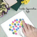 SHLINCO Teacher's Day, End Of School Year Thank You Gift, Creative Diy Footprint Tree, Complete Diy Frameable Display Kit For School Walls And Teacher'S Lounges by TinyTreasures Baby Boutique