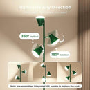 36W LED Tree Floor Lamp, Dimmable Tall Standing Lamp with Remote & Touch Control, 4 Color Temperatures Bright Floor Lamp, 3 Rotatable Light Modern Floor Lamps (Green) by CozyNest Decor