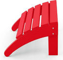 WestinTrends Outdoor Ottoman, Patio Adirondack Ottoman Foot Rest, All Weather Poly Lumber Folding Foot Stool for Adirondack Chair, Widely Used for Outside Porch Pool Lawn Backyard, Red by CozyNest Decor
