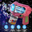 EagleStone Bubble Gun Toys for 3+ Year Old Kids Boys Girls, 2 Pack Automatic Bubble Machine with Bubble Solution, Summer Outdoor Kids Toys for Ages 3-4,4-6,5-7, Birthday Gifts for 3 4 5 6 7 8 Year Old by TinyTreasures Baby Boutique