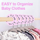Pro Goleem Baby Closet Dividers Pink Baby Closet Organizer for Nursery Baby Clothes Size Age Dividers Fits 1.5" Rod 6 PCS by TinyTreasures Baby Boutique