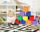 Foam Blocks for Toddlers 1-3, 12 PCS 5.5 inch Foam Soft Cubes for Kids, Colourful Building Blocks, Stacking Block Sets, Throwing Toys by TinyTreasures Baby Boutique