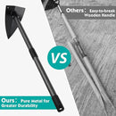 Hoe Garden Tool,Triangle Gardening Hoe with Sharp Blade for Digging,Weeding,Cutting and Loosing Soil,60 Inch Adjustable Length Metal Handle… by GreenHaven Gardens
