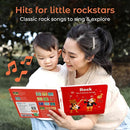 Cali's Books Rock Music Books for Toddlers 1-3 - Singing Button Sound Board Book for 2 Year Old Children, Musical Toddler Rock Songs Toys, 18 Month Interactive Learning Toy, USB-C Rechargeable by TinyTreasures Baby Boutique