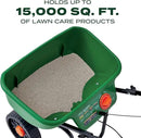 Scotts Turf Builder EdgeGuard DLX Broadcast Spreader for Seed, Fertilizer, Salt, Ice Melt, Holds up to 15,000 sq.ft. Product by GreenHaven Gardens