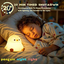 DREAMING MY DREAM Cute Penguin Night Light,LED Squishy Novelty Night Lamp,2 Levels Dimmable Nursery Bedroom Nightlight for Kids,Touch Lamp, Dorm Decor, Baby Boys Girls Gifts by TinyTreasures Baby Boutique