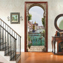 3D Door Stickers Murals - Peel & Stick Landscape - Wallpaper Decals - Removable PVC Waterproof Door Poster - Bedroom & Living Room Decoration - 34.6" x 78.7" by GreenHaven Gardens