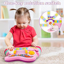 Kids Guitar, Electric Toddler Baby Music Toys for Ages 2-4 with Piano Mode Strap and Lights Child Musical Instruments Ideal for 2+ Year Old Girls Boys Birthday by TinyTreasures Baby Boutique