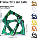 XMGZQ Emerald Green Knot Statue for Coffee Table Centerpiece Decor,Modern Abstract Art Geometric Sculpture and Figurines, Home Decor Accent,Cube Knick Knacks for Shelves,Bookshelf,Entryway,Floating by CozyNest Decor