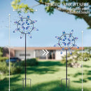 Peacock Wind Spinners Outdoor, Garden Spinners Metal Large 87 inches, Wind Sculptures for Yard Decor(87 x 30 Inches) by GreenHaven Gardens