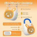 alilo Pocket Bunny Portable Kids Music Player, Musical Toys for Toddlers 1-3-5, Preloaded 120+ Stories/Music/Lullabies/White Noise,High Fidelity Sound Travel Bluetooth Speaker (with Strap and Ring) by TinyTreasures Baby Boutique