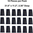 18Pcs 1020 Nursery Trays 10×20 Seedling Tray with Water Drainage Holes for Seeds Germination and Nursery 2.55" Deep (with Holes) by GreenHaven Gardens