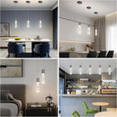 OKELI Modern Pendant Lights,3 Color LED Bubble Crystal Island Light Fixtures,Black Mini Pendant Lighting for Kitchen Island,Bar,6W,3000-6000K,ETL,3 Pack by CozyNest Decor
