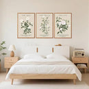 Aurlan The Way The Truth The Life Bible Verse Framed Wall Art(16"x24"), 3PCS Boho Christian Scripture Canvas Artwork, Large Floral Botanical Job 23:11 Psalm 43:3 John 14:6 Decor for Home Bedroom by CozyNest Decor