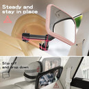 Car Mirror for Baby - Hook Clip Design, Never Shake Car Seat Mirror, Rear Facing, Easy Install, Back Seat Crystal Clear View, ShatterProof Tested - Pink by TinyTreasures Baby Boutique