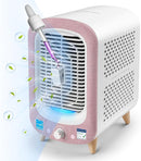 Jafanda Air Purifier for Home Bedroom 780sq ft, HEPA & Activated Carbon, Air Cleaner with Fragrance Sponge & Nightlight for Smoke, Allergies, Dust, Odor, VOC, Pet Dander, Pollen, Office, Desktop, Pink by TinyTreasures Baby Boutique