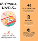 Baby Toys for 6 to 12 Months, Drum Musical Learning Infant Toys Rotating Light Up Toys for 12-18 Months, Tummy Time Toys for Baby 0-3-6-9 Months, Baby Gifts Toys 1 Year Old by TinyTreasures Baby Boutique
