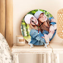 Generic Custom Clocks for Walls Personalized Picture Hanging Time Clocks Silent Non Ticking Round Decoration for Kitchen Family Friends Gifts, 10inch-25cm by TinyTreasures Baby Boutique