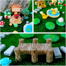 100 Pcs Miniature Fairy Garden Accessories Mini Landscape, Resin Micro Buildings Structures Tiny Animals Figurines by GreenHaven Gardens