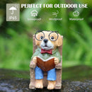 Solar Garden Decor Statues Dog Figurines Mini Fairy Garden Accessories Outdoor Lights,Garden Art Patio Porch Balcony Yard Home Lawn Ornaments,Christmas Birthdays Gifts for Mom Grandma by GreenHaven Gardens