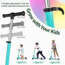 BELEEV V2 Scooters for Kids with Light-Up Wheels & Stem & Deck, 2 Wheel Folding Scooter for Girls Boys, 3 Adjustable Height, Non-Slip Pattern Deck, Lightweight Kick Scooter for Children Ages 3-12 by TinyTreasures Baby Boutique