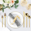 Gold Silverware Set, KassKa 40 Pieces Flatware Cutlery Set, Stainless Steel Utensils Set Spoon Fork Knives Set for Home Restaurant and Kitchen, Mirror Polished Finished, Service for 8 by CozyNest Decor