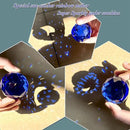 Gazing Ball Spiral Tail Wind Spinner with Sea Blue Crystal Orb, Wind Spinners Stabilizer with Hanging Swivel Hook, Sun Catcher Rainbow Maker Indoor & Outdoor Decoration Garden Gift 13" Height by GreenHaven Gardens