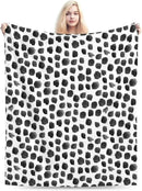HGOD DESIGNS Watercolor Polka Dot Flannel Fleece Bed Blanket Throw Blanket Lightweight Cozy Plush Blanket for Bedroom Living Rooms Sofa Couch 50"x60" by CozyNest Decor